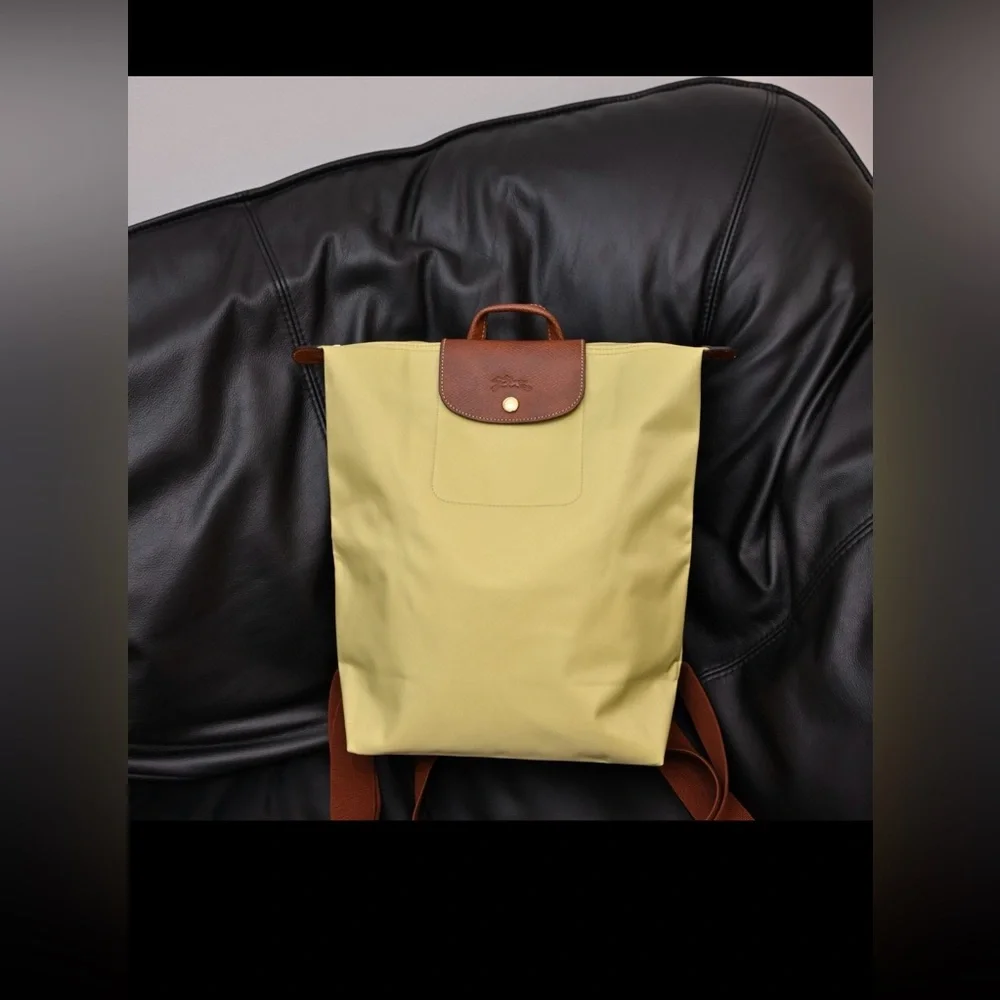 Longchamp Le Pliage Original Medium‎ Canvas Backpack color Pistachio